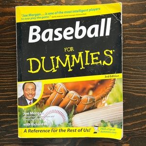📕4/$20📕 Baseball for Dummies paperback book